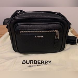 SS22 Burberry Black Leather Crossbody Bag